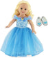 Emily Rose Doll Clothes & Accessories, 18-inch Princess Queen Costume Ball Gown Dress, Fits Most 18" Dolls