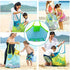 BornFeel 18 12 18 Inch Large Mesh Bag for Beach Toys Beach Bag for Sand Toys Mesh Sand Toy Bag Tote Green/Blue x x