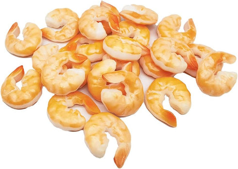 12pcs MAOMIA Artificial Shrimp Figures Lifelike Realistic Sea Life Seafood Model Toy for Home Kitchen Market Display