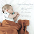Newborn Baby Swaddle Blanket Unisex Soft Silky Muslin Wrap for Newborn Boys Girls Large 47 x 47 inches (Claybank)