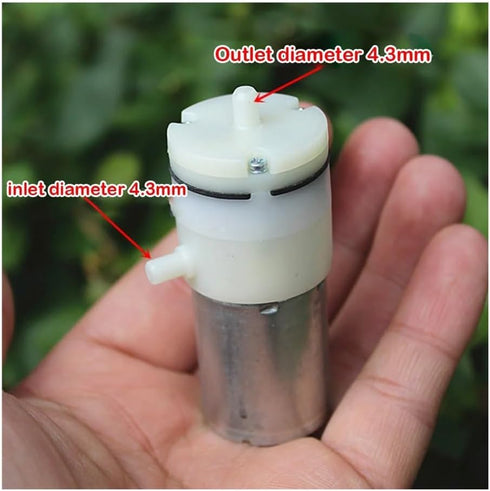 YCWHRCXKUZ 370 5V 6V 7.4V Vacuum Pump Small Air Pump Double Hole DC Large Flow Pump Breast Pump Negative Pressure Pump