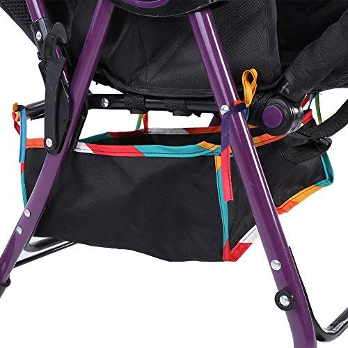 Baby Stroller Basket, Under Stroller Storage Organizer Bag, Solid Oxford Fabric for Pushchair