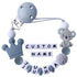 Personalized Koala Pacifier Clip with Name Custom Baby Pacifier Clip Binky Clips