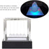 Newton's Cradle Balance Ball LED Light Up Pendulum Balls, Physics Science Ornaments for Desk Decoration