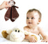 CREVENT Cozy Plush Baby Security Blanket Loveys for Baby Boys with Animal Face, Baby Shower/Birthday Gifts (Brown