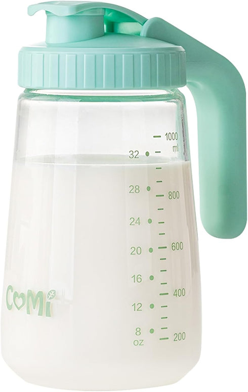 COMI 34oz Breast Milk Pitcher,No Leak Breast Milk Storage Containers for Fridge,Resistant