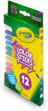 Crayola Woodless Colored Pencils Set for Kids, 12 Count, Non-Toxic, Fine Lines & Broad Strokes, Classroom Art Supplies