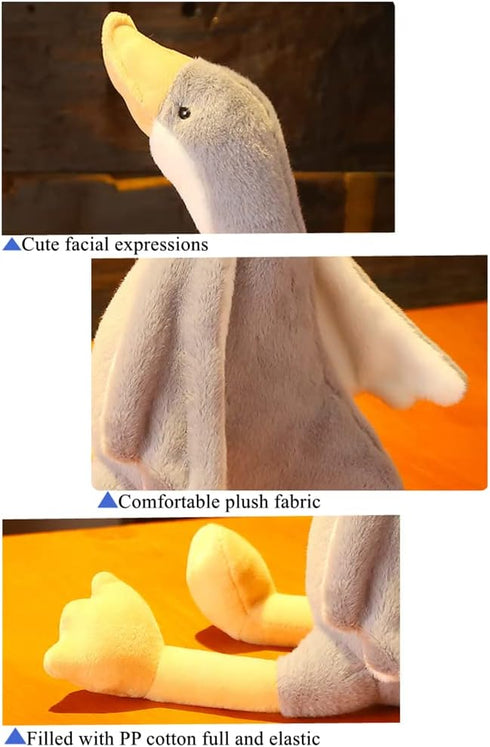 19.7" Swan Stuffed Animal, Cute Soft Goose Plushie Pillow Doll, Birthday Gifts for Kids, Perfect Companion