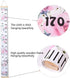 Baby Growth Chart Ruler Wall Hanging Measurement Chart with Wood Frame for Kids Nursery Room 8'' x 79'' (Pink Flower)