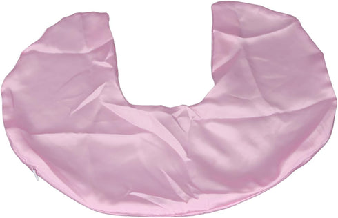 Pink Satin Nursing Pillow Cover - Soft & Washable