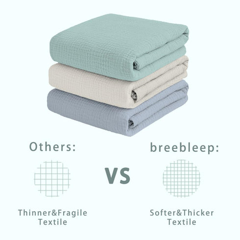 47x47 Inch 3 Pack, Muslin Swaddle Blankets for Newbron, Receivig Blankets for Boys, Large Soft Brethable Lightweight