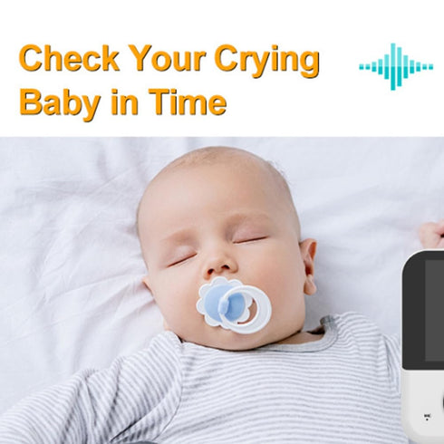 Bloepum 4.3Inch Alert,720p Video Baby Monitor, Baby Caregiver, IPS Screen Baby Camera Monitor Lullaby Feeding US Plug