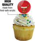 The Flash Cute Chibi Character Cupcake Picks - Decoration Set of 6