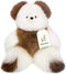 Soft and Cuddly Baby Alpaca Teddy Bear - 9 Inch Handmade Stuffed Animal in White & Brown Genuine Alpaca Fur