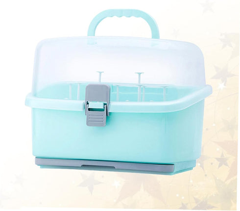 Portable Green Milk Bottle Storage Case - Organizer for Home and Travel