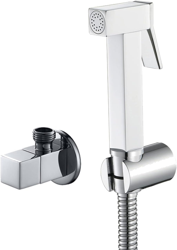 XKHLQLPEF Handheld Sprayer Kit, Brass Toilet Handheld Bidet Cloth Diaper Sprayer Set, Bidet