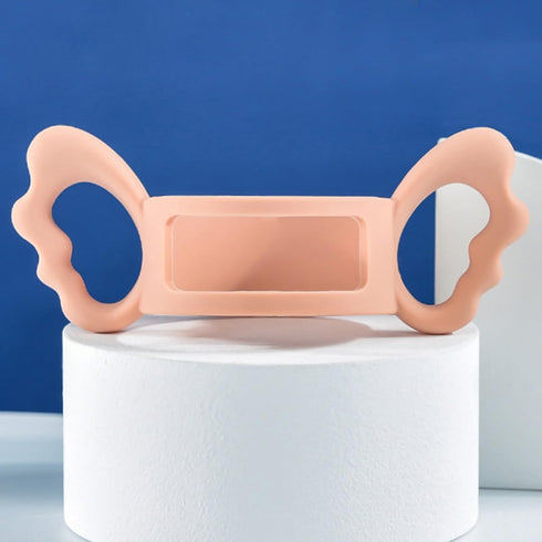 Milk Bottle Handle and Feeder Handle for Wide Mouth Bottles Portable Silicone Compatible Accessory for Newborns