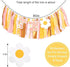 UOAOU 2nd Groovy Two Birthday High Chair Banner - Two Groovy Birthday Decorations,Retro Daisy Party Hghchair,Hippie