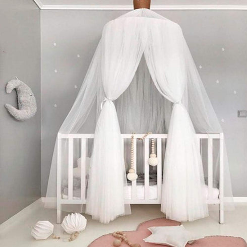 Vomeko Breathable Crib Netting Bed Curtains Canopy,Elegant Color Home Mesh M osquito Net,Children Bed Canopy