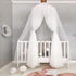 Vomeko Breathable Crib Netting Bed Curtains Canopy,Elegant Color Home Mesh M osquito Net,Children Bed Canopy