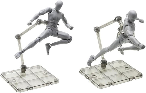 1/144 12PCS Action Figure Stand Assembly Action Figure Display Holder Base Universal Humanoid Model Support Display