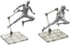 1/144 12PCS Action Figure Stand Assembly Action Figure Display Holder Base Universal Humanoid Model Support Display
