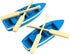 Framendino , 2 Sets Mini Rowboat Tiny Wooden Boat with Oars for Fairy
