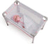 18" 3+ JC Toys - Berenguer Boutique | Travel Folding Crib - Playpen with Accessories | Pink Floral Collection |
