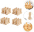 TOYANDONA 50pcs Wooden Chess Pieces Toys - Unfinished Wood Crafts Puzzle Toy - Wood Checker Toys Painting DIY Chess