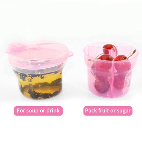 Jorzer Milk Powder Dispenser Baby Formula Storage Container Food Box Snacks Portable for Outdoor Travel Makeup Beauty