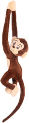 35.4" Hanging Monkey Plush, Cute Brown Stuffed Animal Toy for Kids Adults