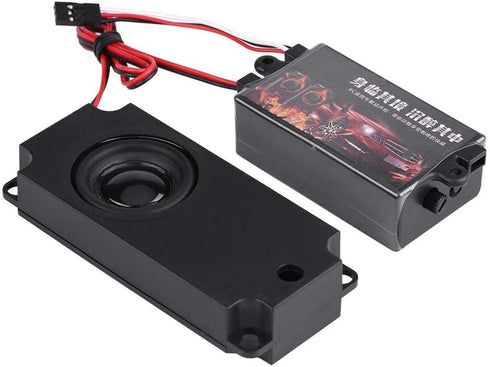 Dilwe RC Car Engine Sound Simulator, Remote Control Car Sound Module Set with 1 Speaker for 1/10 Vehicles