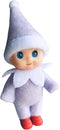 Wuleeuper Tiny Baby Elf Doll, Christmas Miniature Elf Decoration, Newborn Gift with Feet and Shoes - Purple