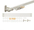 iLAND Dollhouse Accessories, 1/12 Scale Curtain Rods Decor (Luxury White)