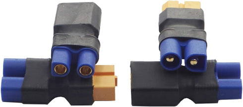 2 Pair ShareGoo RC XT60 to EC3 Plug Adapter Connector for RC FPV Drone Car Battery Charger