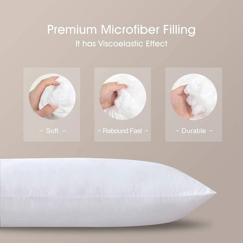 Bedbee Pregnancy Pillow for Sleeping, U Shaped Maternity Pillow with Microfiber Removable Cover, Support Back, Hips
