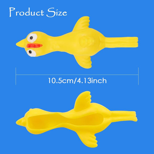 TCOTBE 10 Pack Slingshot Chicken,Slingshot Chicken Rubber Flick Flying Chicken,Funny Christmas, Flingers Stretchy Game