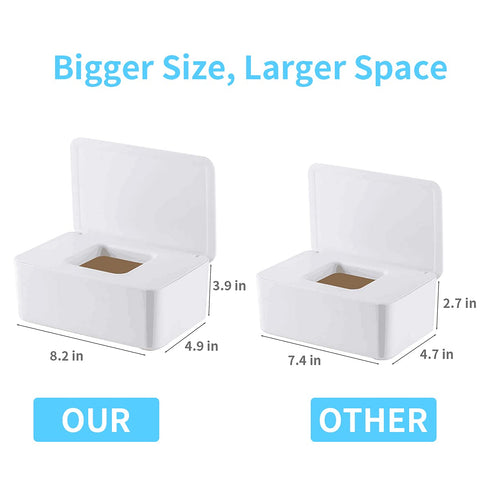 Design(8.2L 4.9W 3.9H inches), Moorfowl Baby Wipe Dispenser for Bathroom, Upgarde x x Minimalist Flushable Wipes