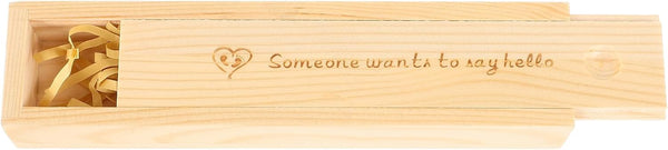 Toyvian Wooden Pregnancy Test Box with Lid Elegant Female Keepsake Storage Case