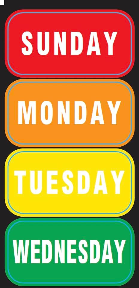 Just Baby'd Sip'n Learn Labels - Days of the Week & Colors of the Rainbow - Weekly Labels for Sippy Cups, Dishwasher