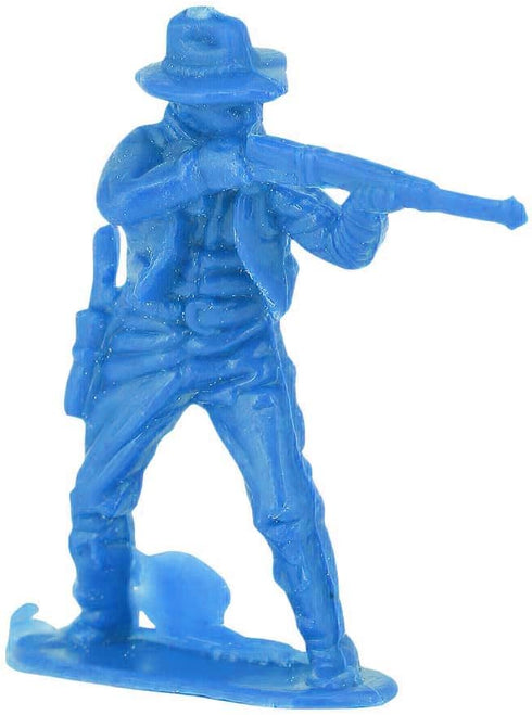 60 PCS Various Pose Cowboy Indian Toy Figures for Kids, Native American Miniature Kit 144 ct 2inch - 3inch (Blue)