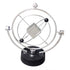 Electronic Perpetual Motion Desk Toy, Silver Cube Rotation for Home Decoration and Science Fun