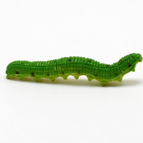 24Pcs Simulation Caterpillar Plastic Fake Worm Crawling Halloween Prank Toy, Educational Learning Toys for Kids