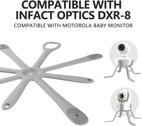 CHILLAX DXR-8 Universal Baby Monitor Holder Flexible, Adjustable Mount for Small Baby Cameras Compatible with Motorola