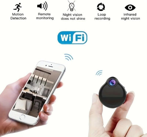 Generic 2026 1080P Upgraded Baby Security Camera, HD Mini Nanny Cam for Home with Night Vision, WiFi Indoor/Outdoor