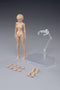 1/12 Scale Female Body, 6-inch Flexible Action Figure Body with Head Sculpt & Stand Collection (Suntan Skin, Mid Bust)
