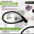 Urban August Child-Proof Refrigerator Lock for Kids & Adults, Lock for French Door Fridge and Cabinet (Regular, Black)