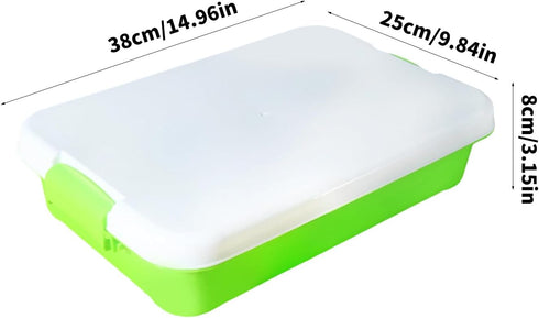 Generic Multipurpose Sensory Bin & Sand Tray with Lid, Portable Storage Box, Perfect for Sandbox, Poolside, Beach