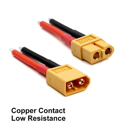5 Pairs XT60 Plug Connector Male and Female with 14AWG Silicon Wire for RC Lipo Battery Cable Drone Car Boat