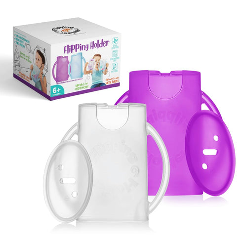 Squeeze Proof Food Pouch Holder for Toddlers, Mess Free Juice Box Drink and Applesauce Snack Holder